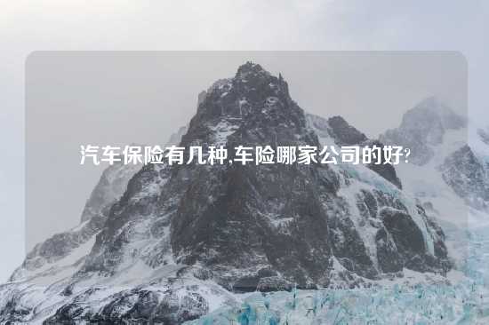 汽车保险有几种,车险哪家公司的好?