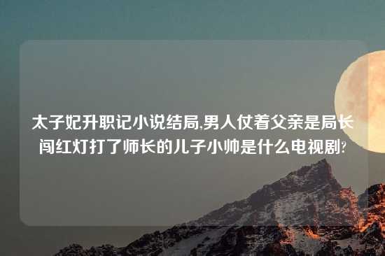太子妃升职记小说结局,男人仗着父亲是局长闯红灯打了师长的儿子小帅是什么电视剧?