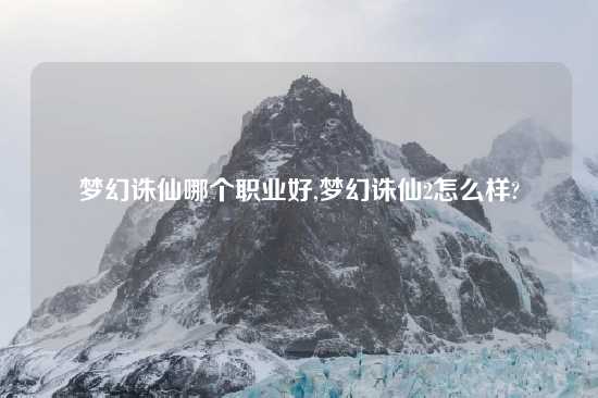 梦幻诛仙哪个职业好,梦幻诛仙2怎么样?