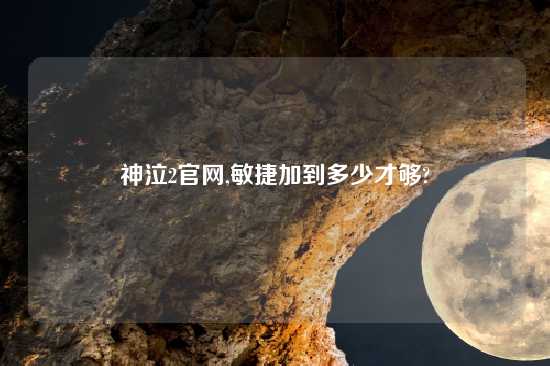 神泣2官网,敏捷加到多少才够?