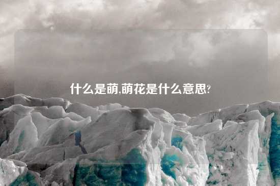 什么是萌,萌花是什么意思?