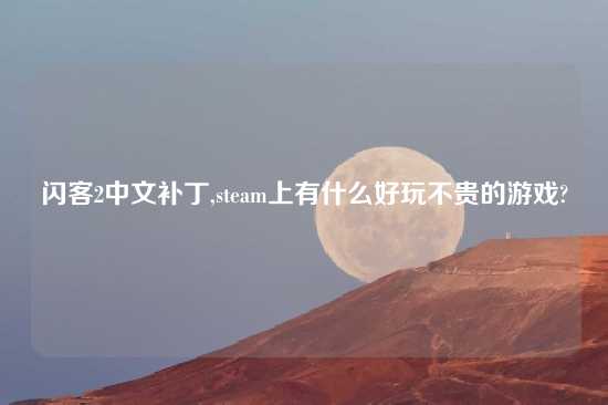 闪客2中文补丁,steam上有什么好玩不贵的游戏?