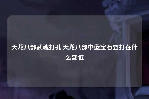 天龙八部武魂打孔,天龙八部中蓝宝石要打在什么部位