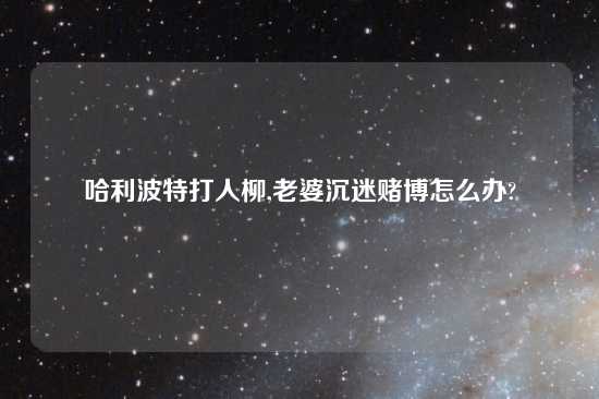 哈利波特打人柳,老婆沉迷赌博怎么办?