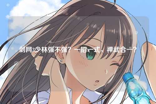 剑网3少林强不强？一招一式，禅武合一？
