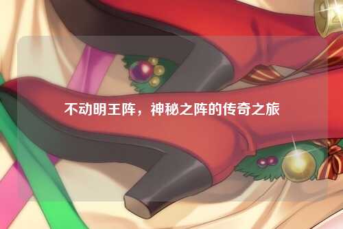 不动明王阵，神秘之阵的传奇之旅